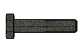 Billede af Stålbolt Med Fingevind ISO 8765 Ubehandlet Stål Kl. 10.9 M8x1x30 (200 Stk)