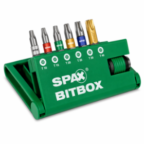 Billede af SPAX Bitcheck Sæt, 1 Rapidtilslutter, Bitholder, 1xBit (T10 - T15 - T20 - T30 - T40) (1 Stk)